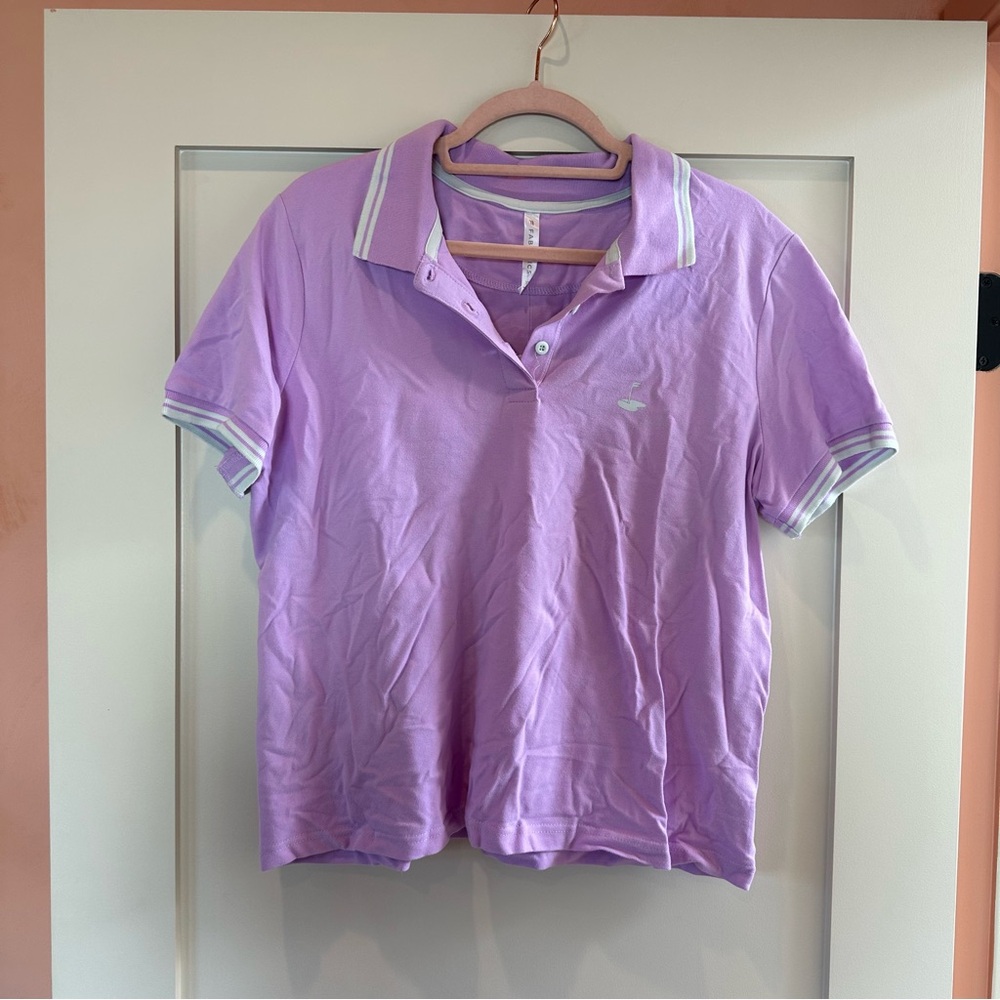 Fabletics Purple Polo Golf Shirt